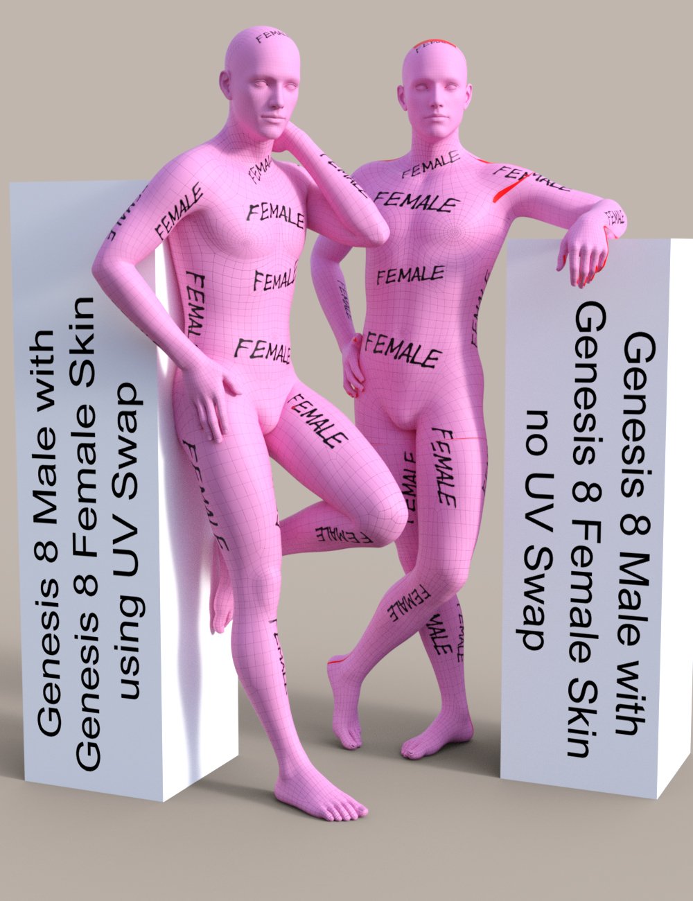 Genesis 8 UV Swap: Male and Female Base