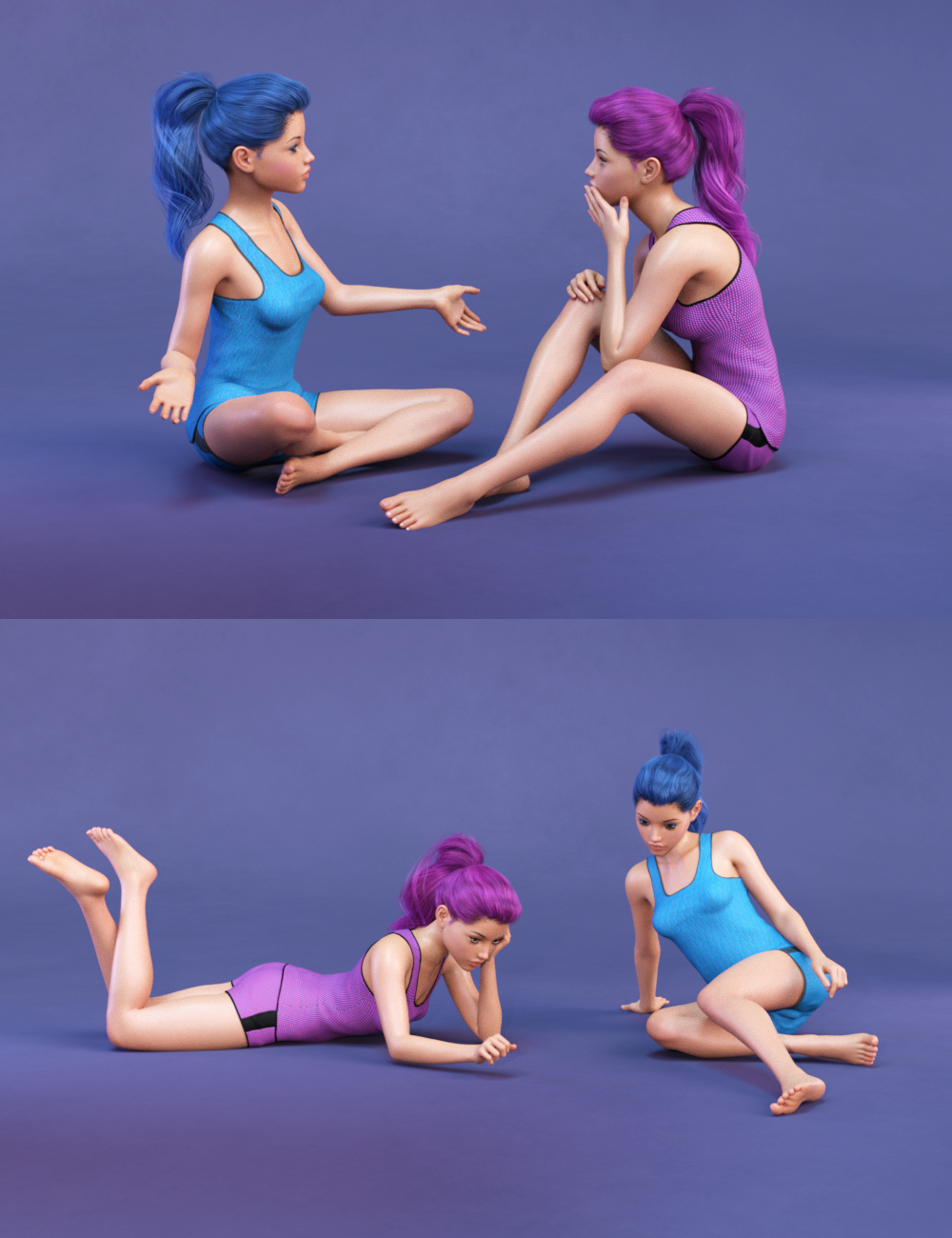 Bosom Buddy Poses for Teen Josie 8 by: lunchlady, 3D Models by Daz 3D