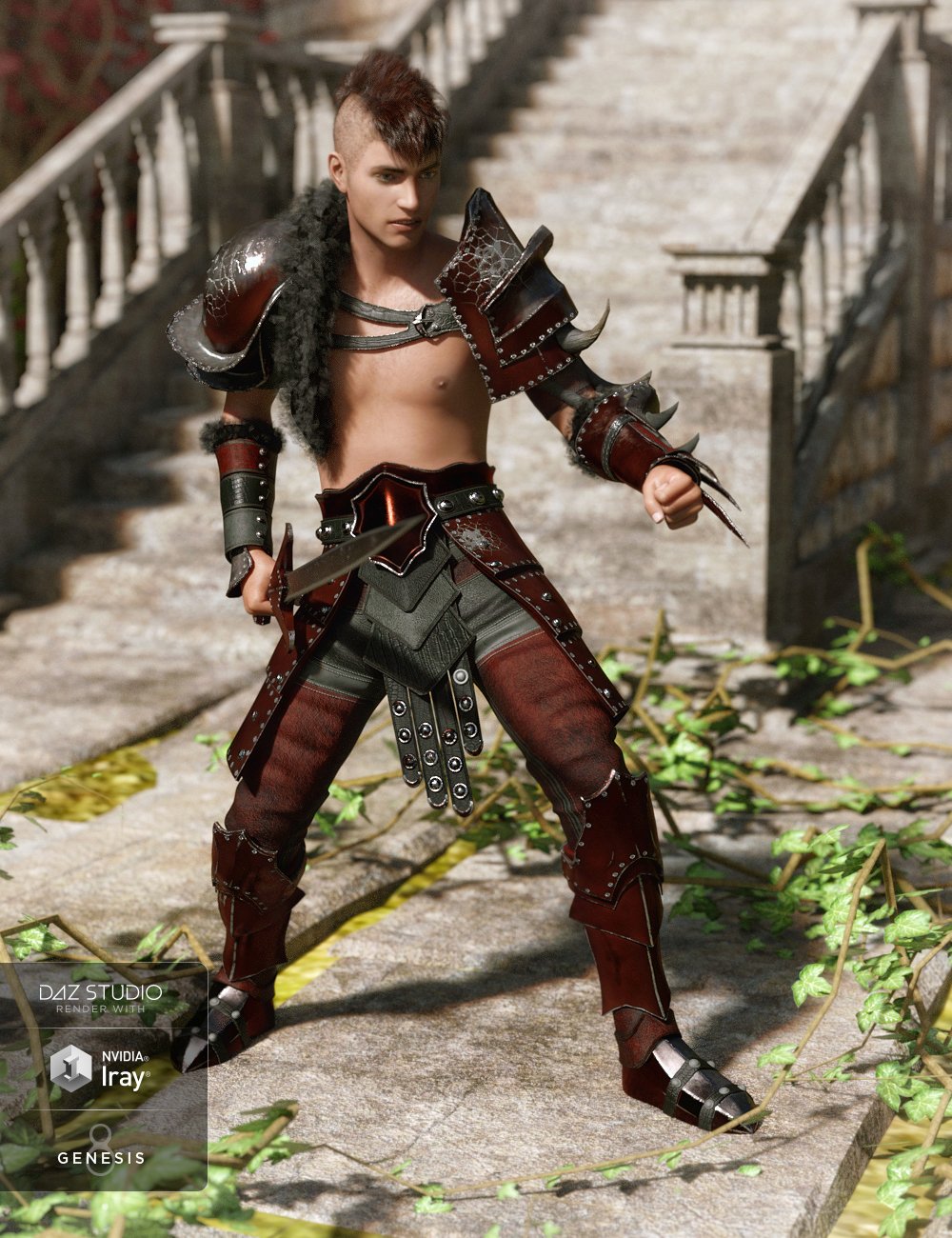 Beast Master Outfit Textures by: , 3D Models by Daz 3D