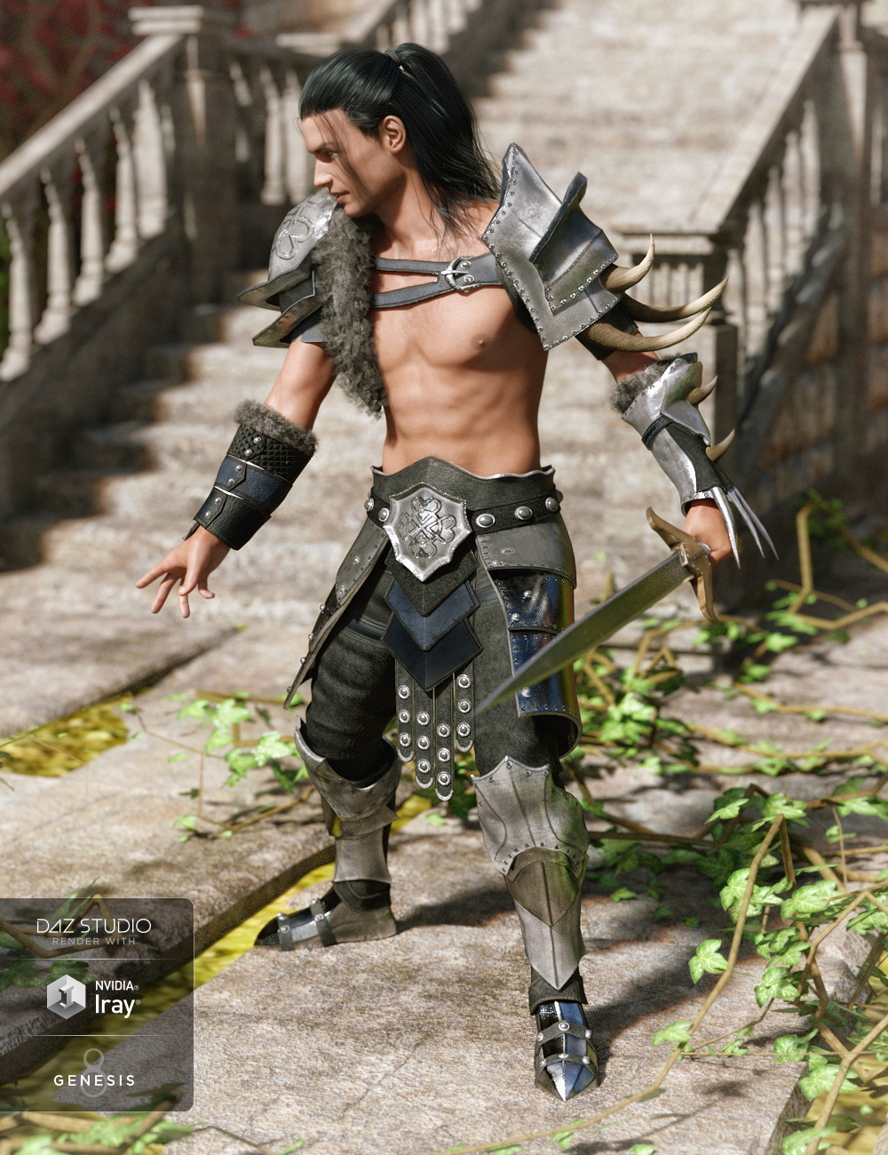 Beast Master Outfit Textures by: , 3D Models by Daz 3D