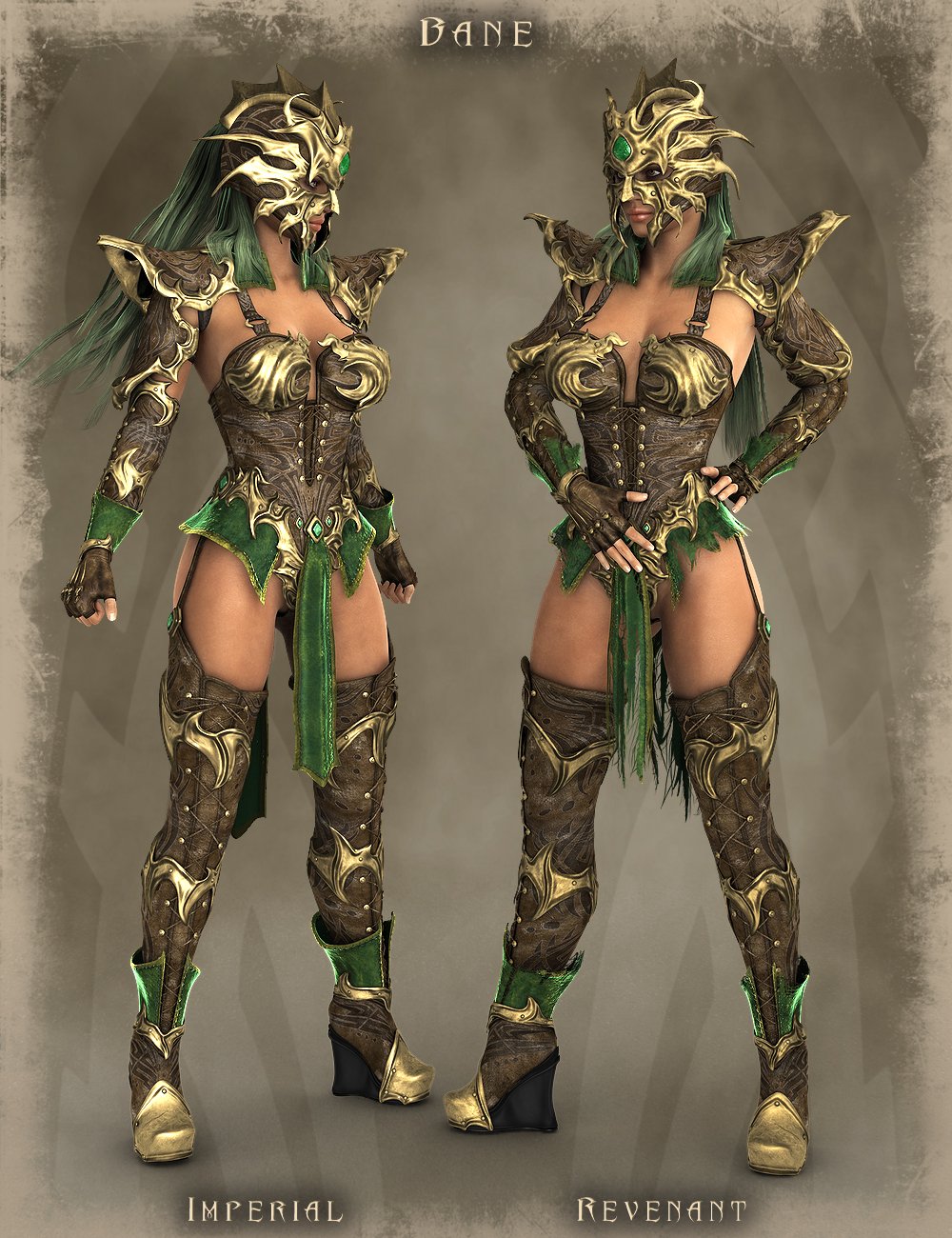 Rogue Element Outfit for Genesis 3 Female(s) | Daz 3D