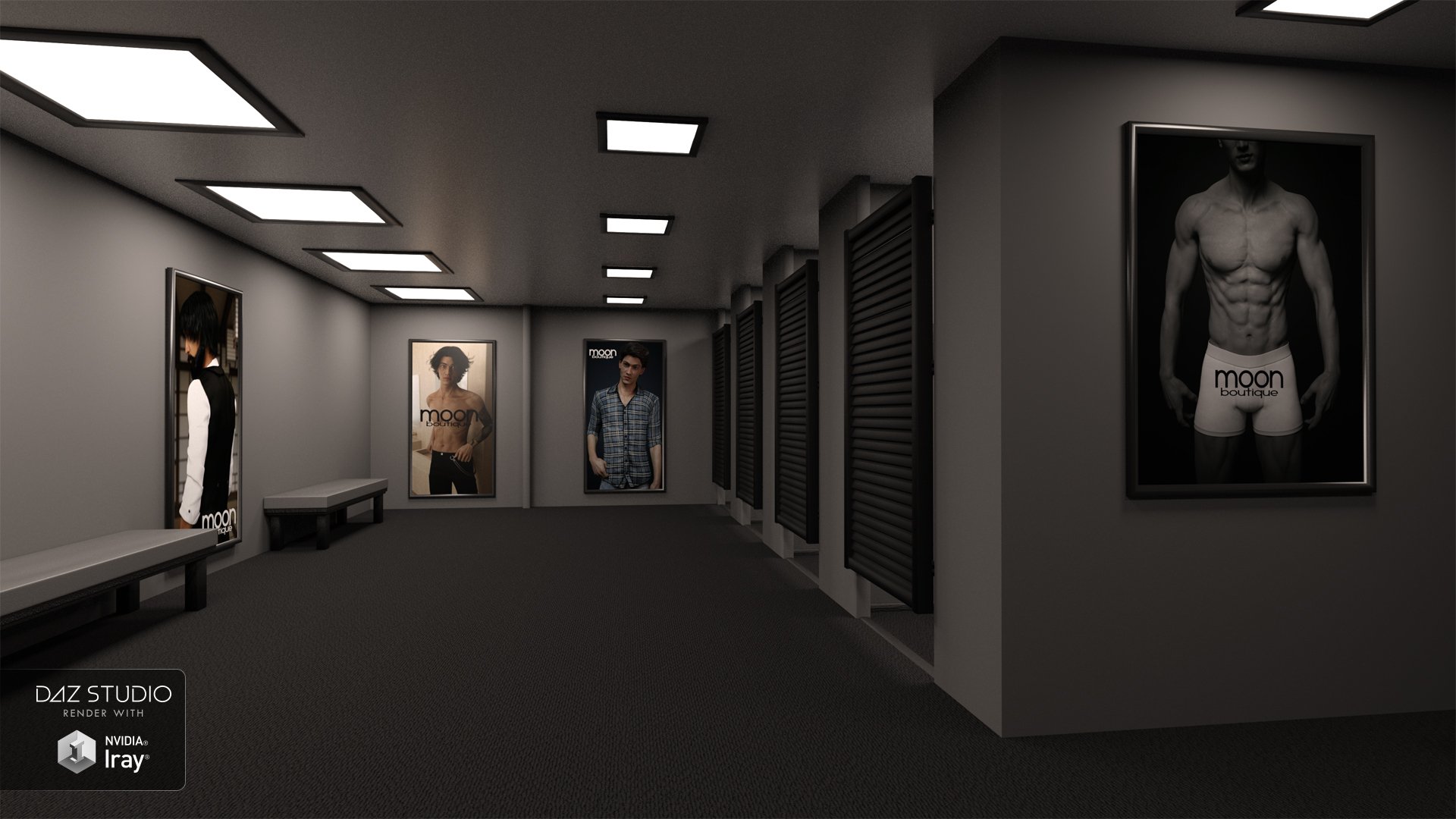 Fitting Rooms Fitting Rooms by: Moonscape Graphics, 3D Models by Daz 3D