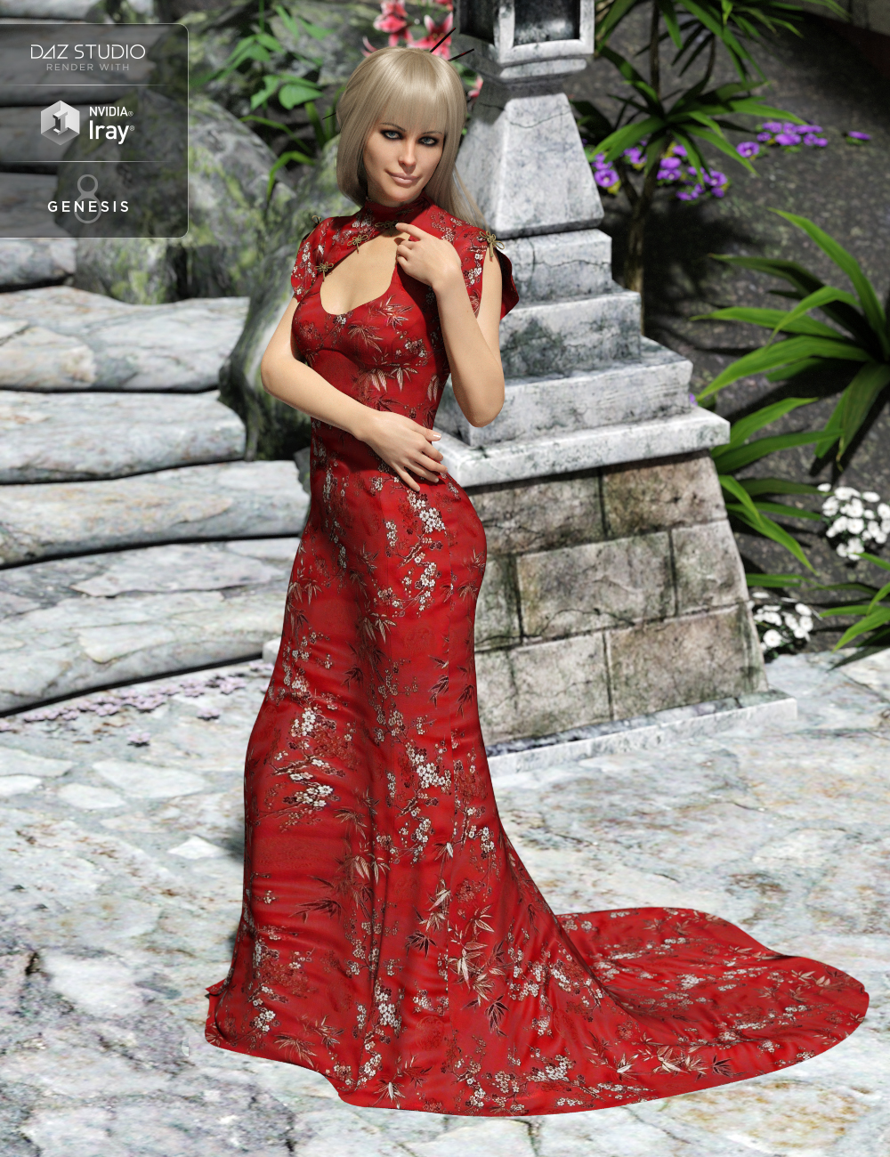 Polyantha Rose Dress Textures Polyantha Rose Dress Textures by: DirtyFairy, 3D Models by Daz 3D
