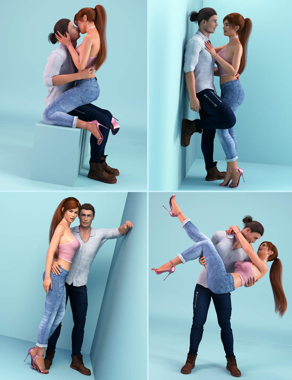 Dreamy Honeymoon Poses For Genesis 8 Male And Female Daz 3d 5618