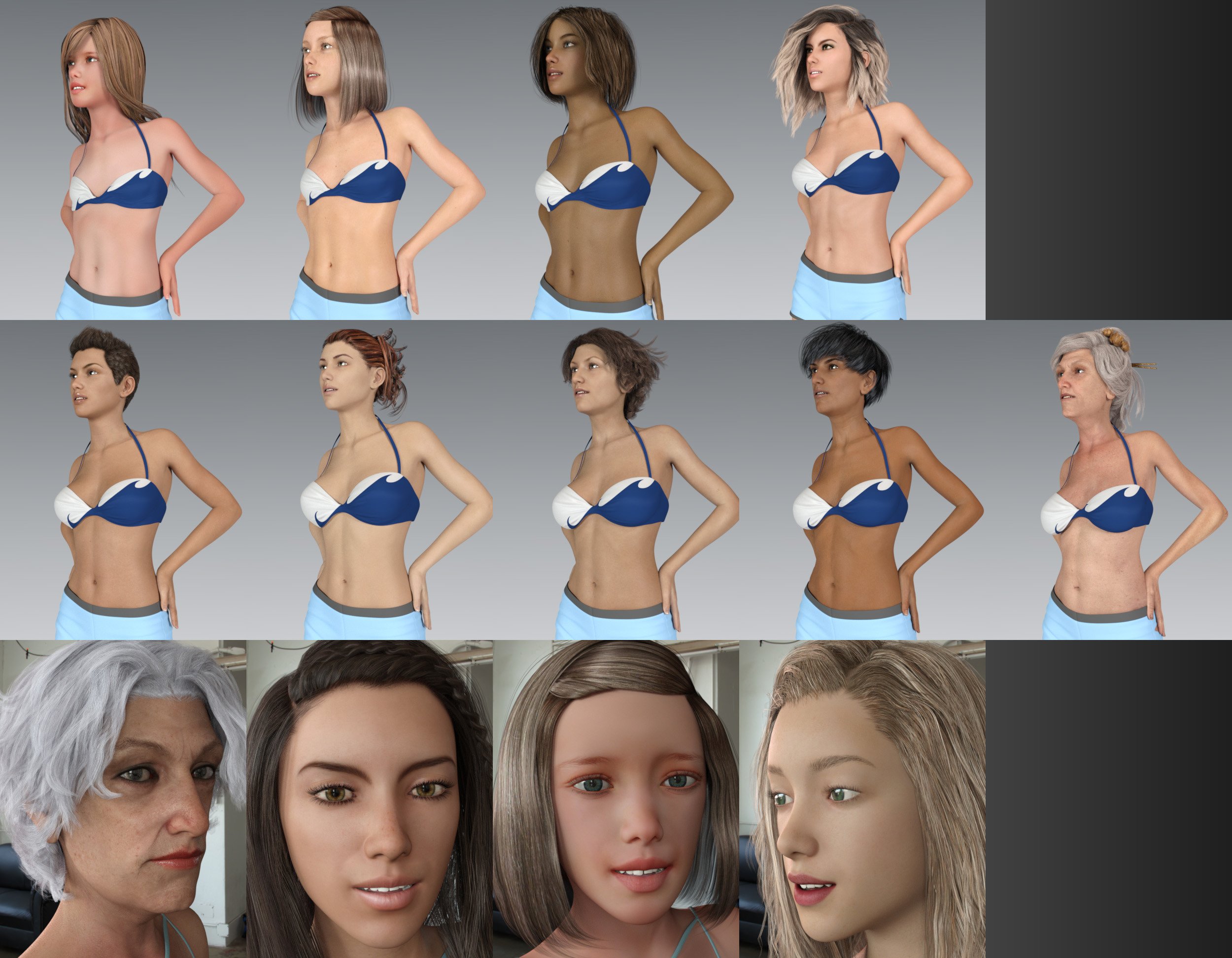 Easy Shape Master - Age Control and Body Tuning for Genesis 3 Female Easy Shape Master - Age Control and Body Tuning for Genesis 3 Female by: SF-Design, 3D Models by Daz 3D