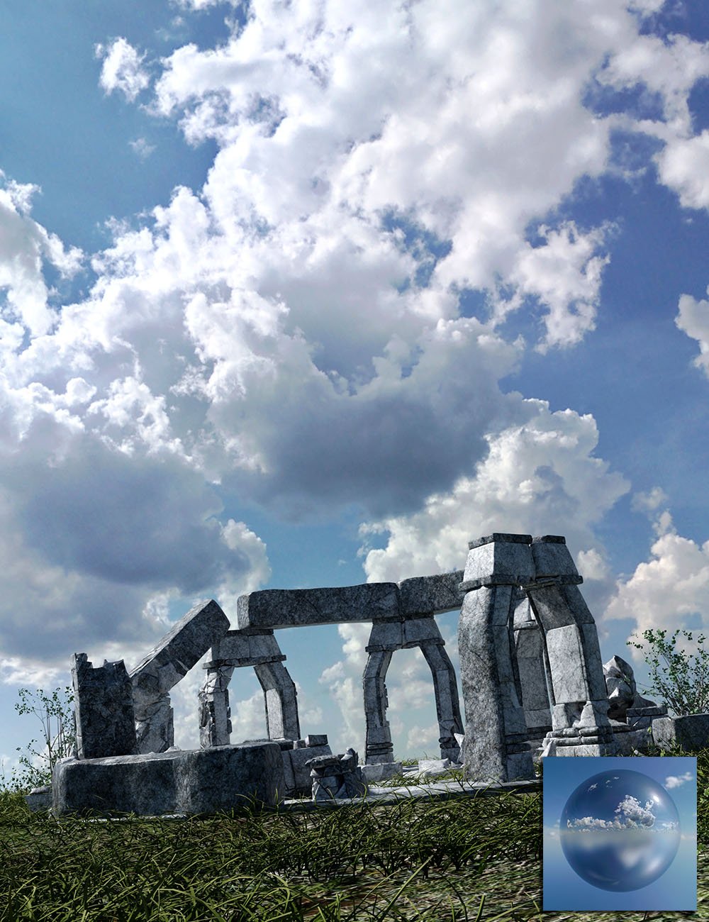 Orestes Iray HDRI Skydomes - Summer Day by: Orestes Graphics, 3D Models by Daz 3D