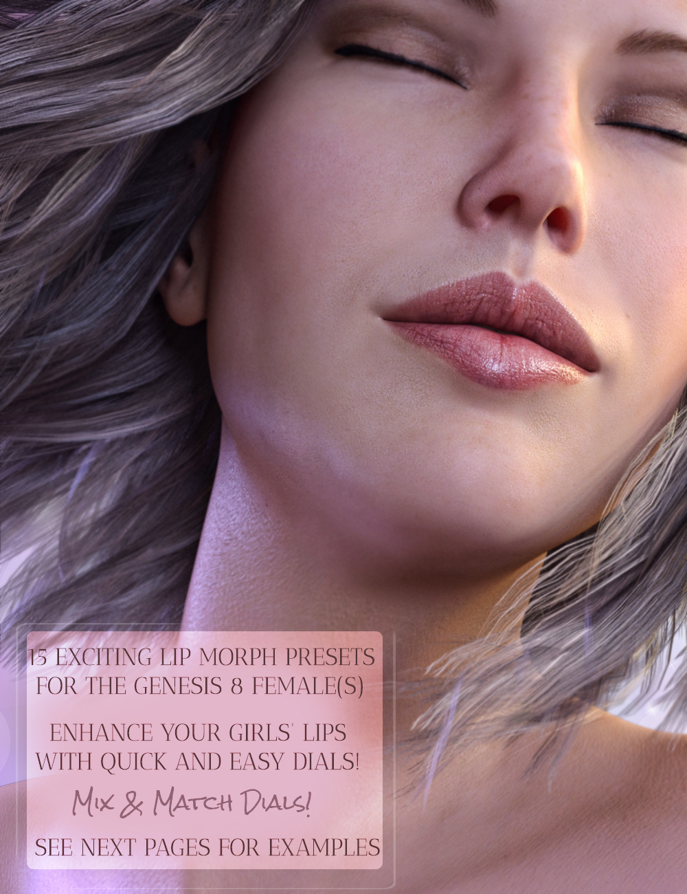 Z Sensuous Lip Morphs for Genesis 8 Female by: Zeddicuss, 3D Models by Daz 3D