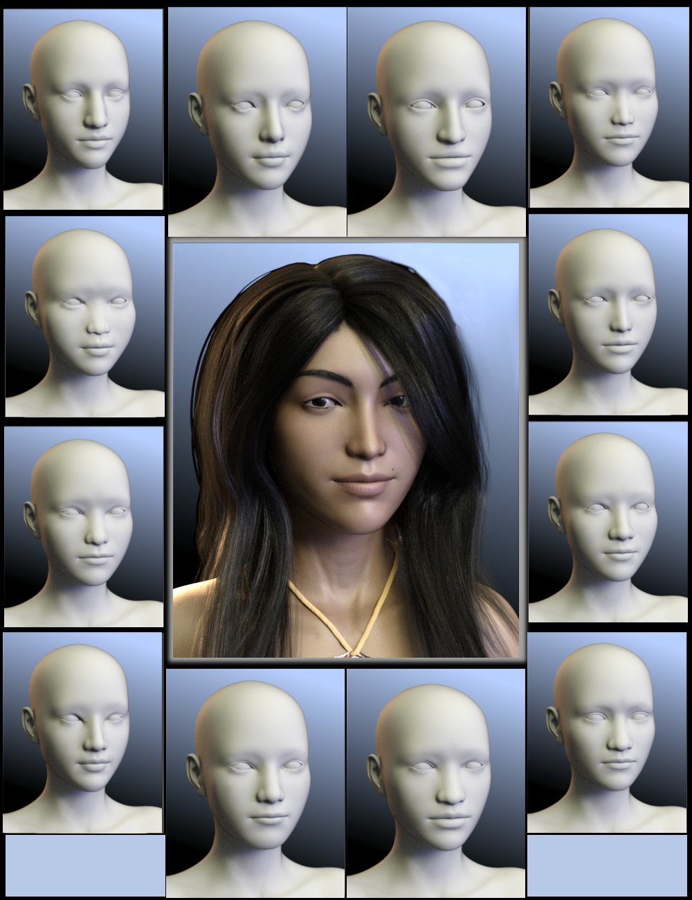 People of the Earth: Faces of Asia for Genesis 8 Female by: Sickleyield, 3D Models by Daz 3D