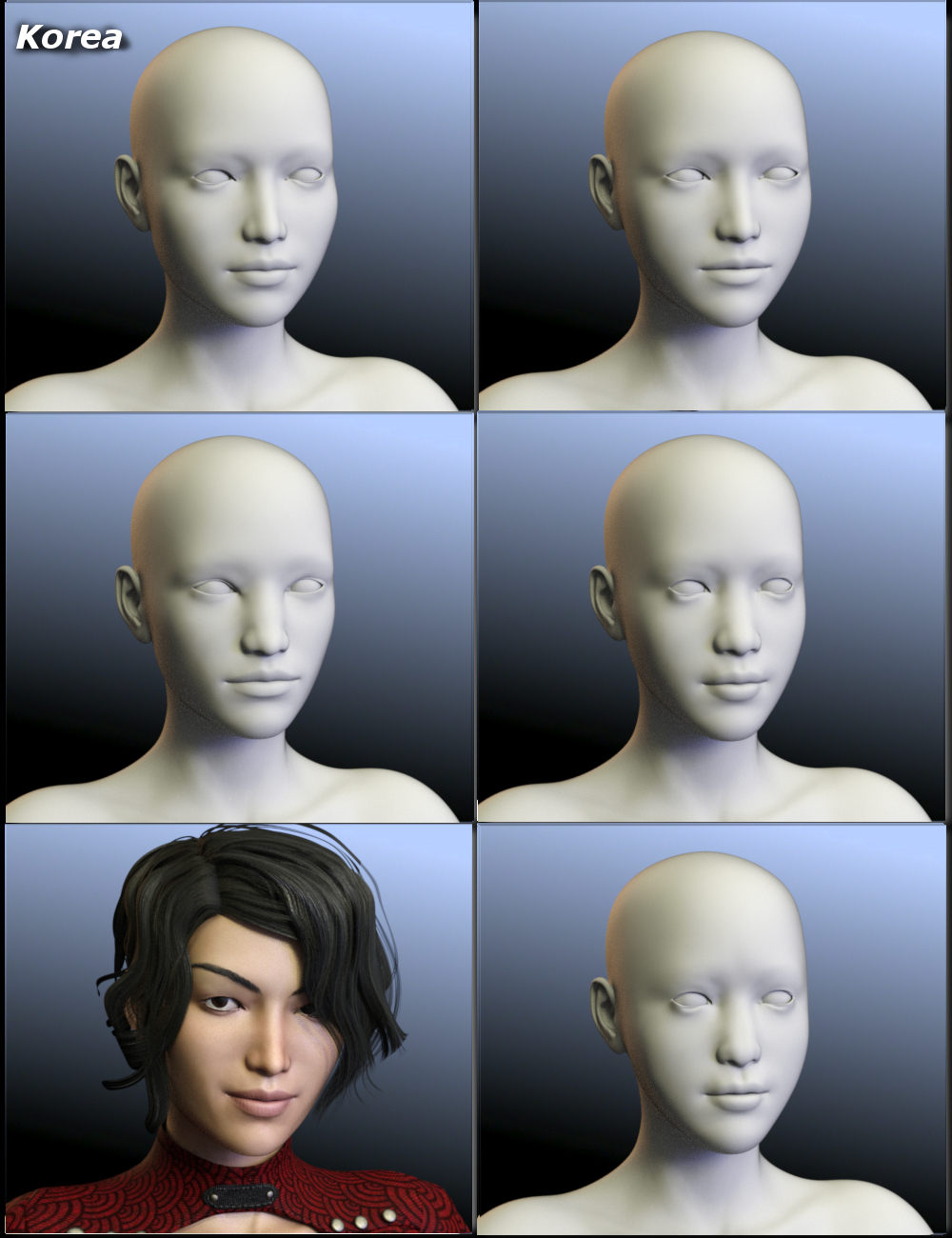 People of the Earth: Faces of Asia for Genesis 8 Female by: Sickleyield, 3D Models by Daz 3D