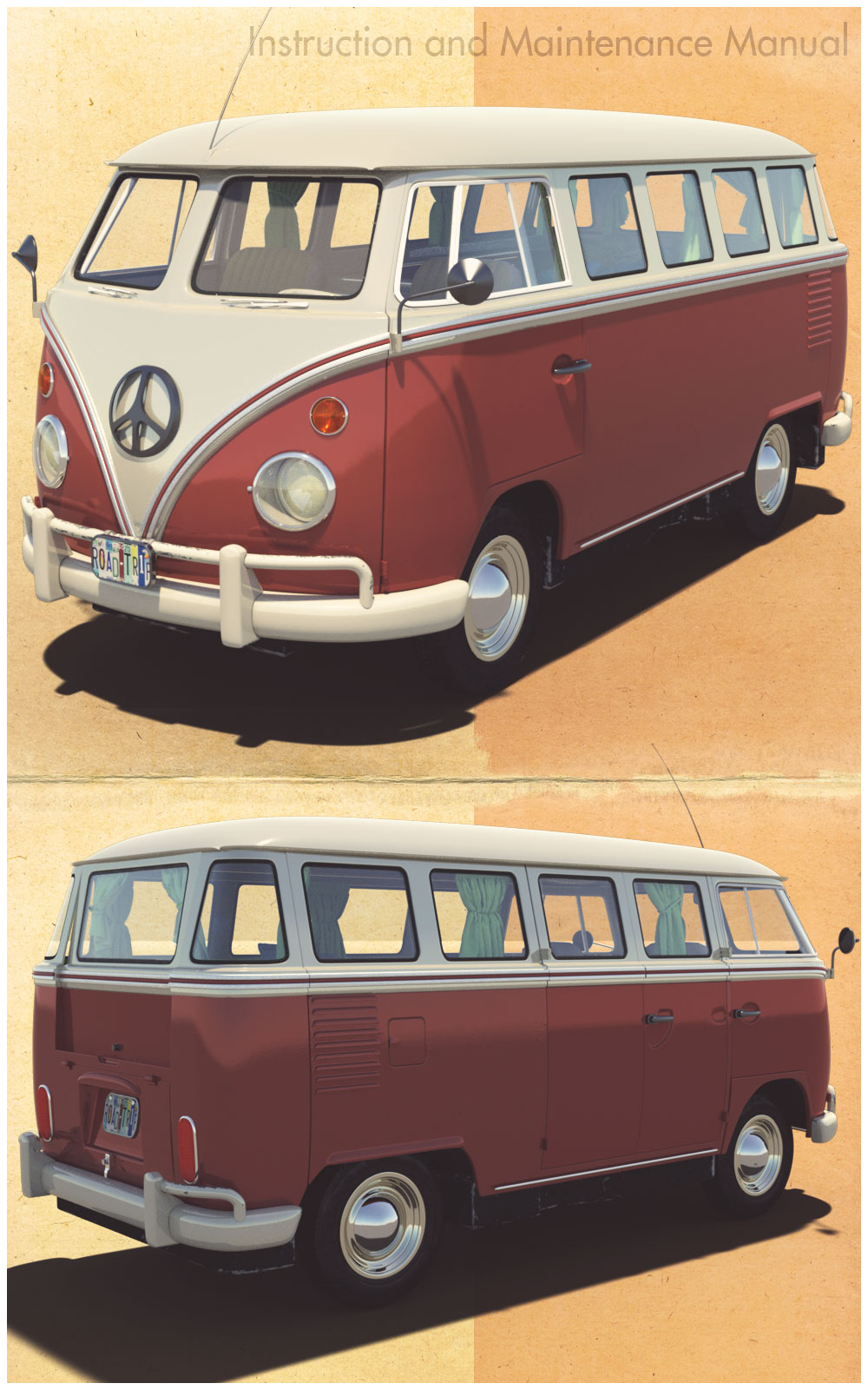 Road Trip Hippy Van Road Trip Hippy Van by: Ansiko, 3D Models by Daz 3D