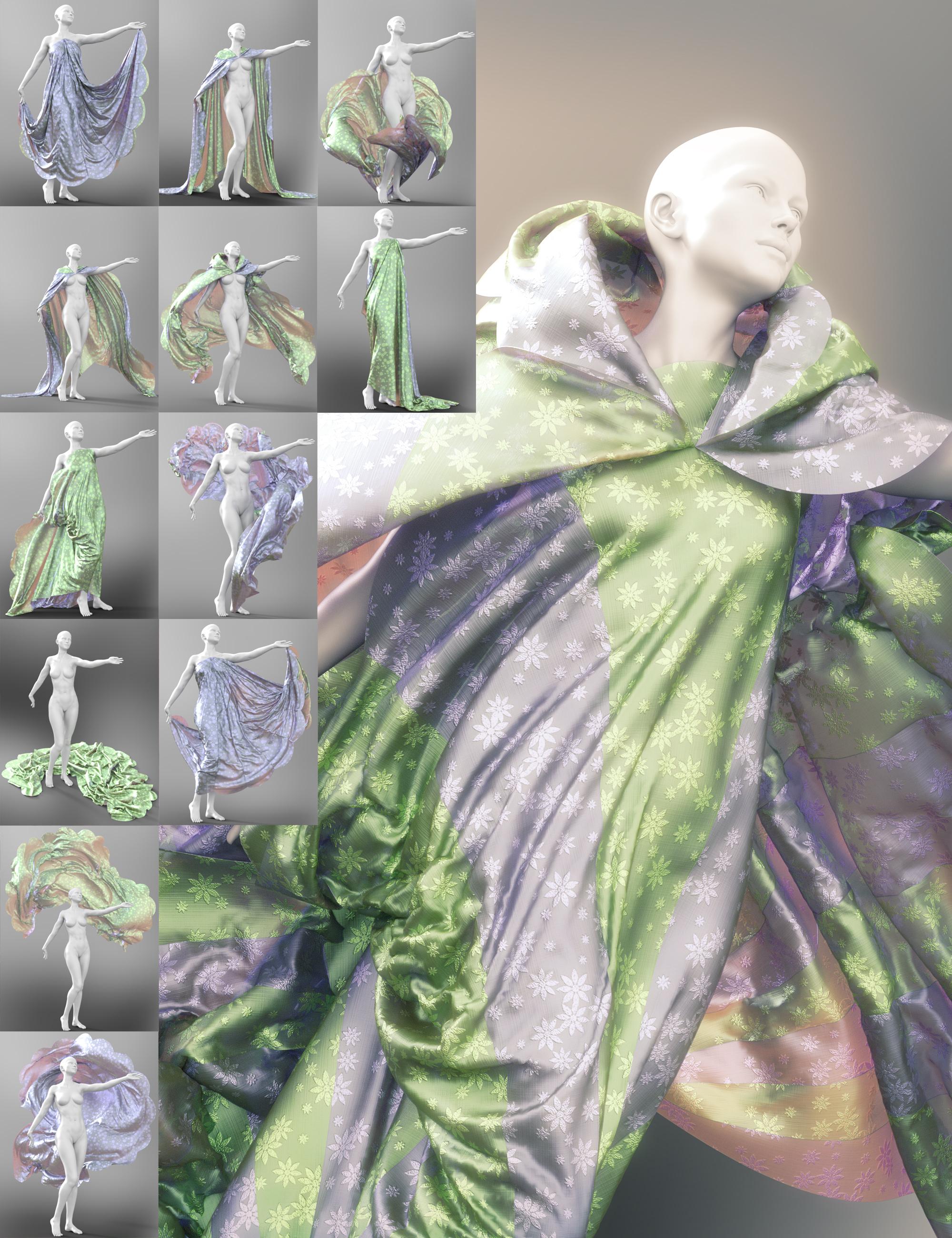 Dance of the Veils for Victoria 8 by: Jepe, 3D Models by Daz 3D