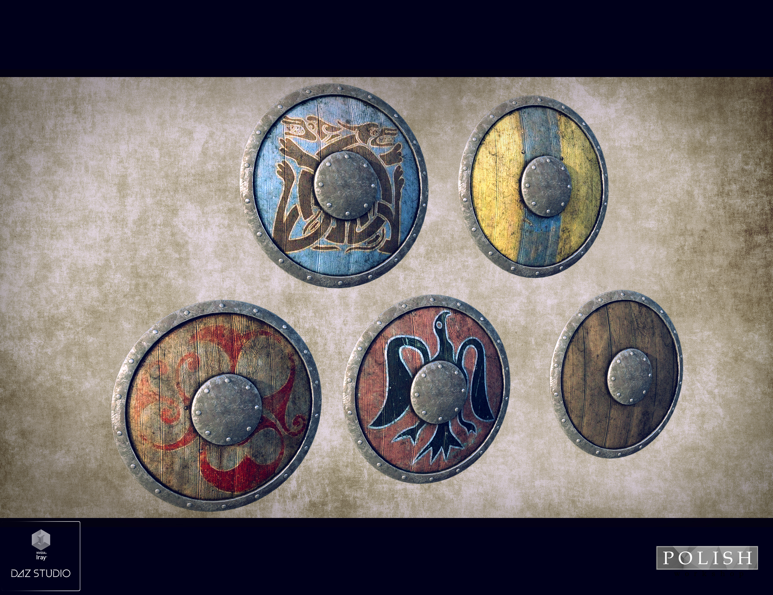 Medieval Dinner Hall Weapons Medieval Dinner Hall Weapons by: Polish, 3D Models by Daz 3D
