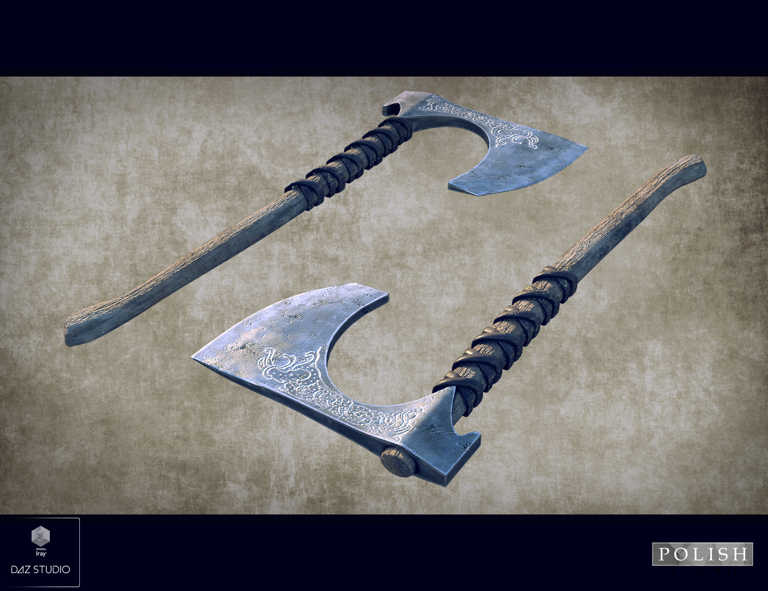 Medieval Dinner Hall Weapons by: Polish, 3D Models by Daz 3D