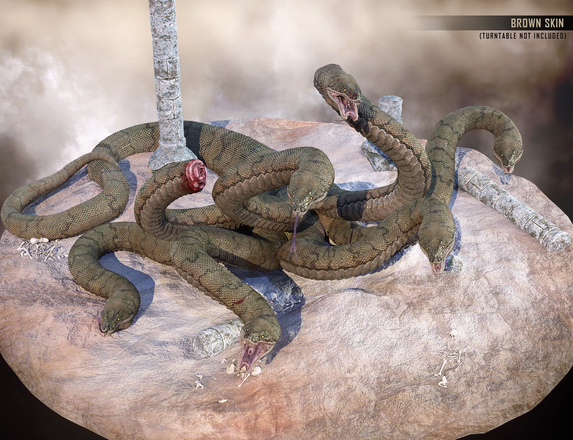 Lernaean Hydra Lernaean Hydra by: Herschel Hoffmeyer, 3D Models by Daz 3D