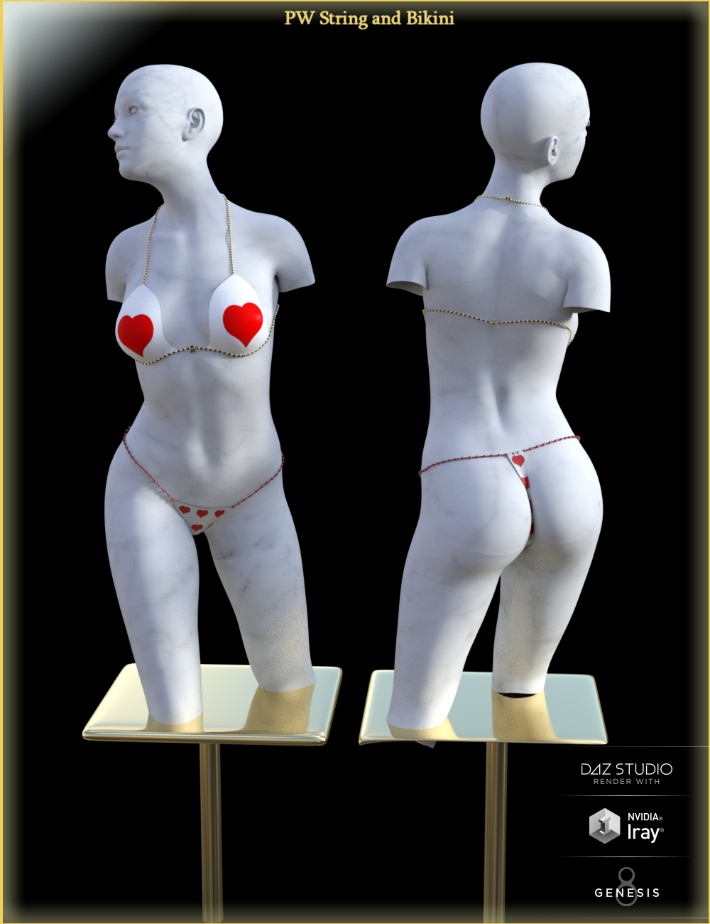PW String Bikini for Genesis 8 Female(s) by: PW Productions, 3D Models by Daz 3D