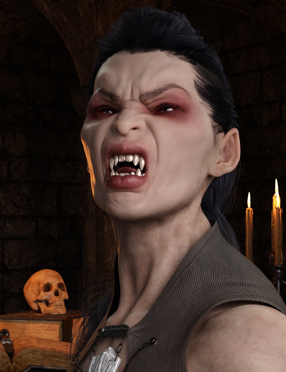 Vampyre for Genesis 8 Female by: RawArt, 3D Models by Daz 3D
