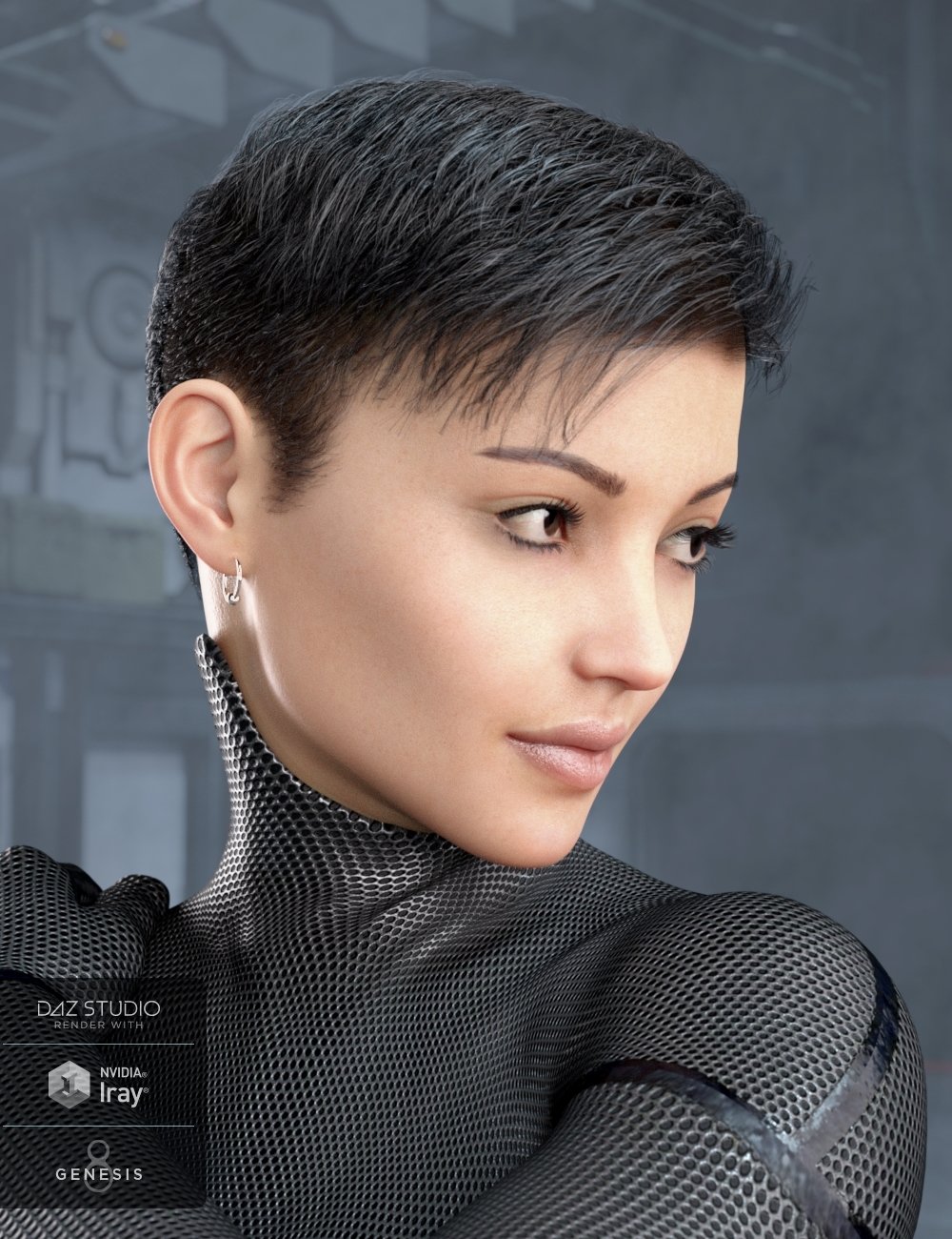 Classic Side Part Hair for Genesis 3 and 8