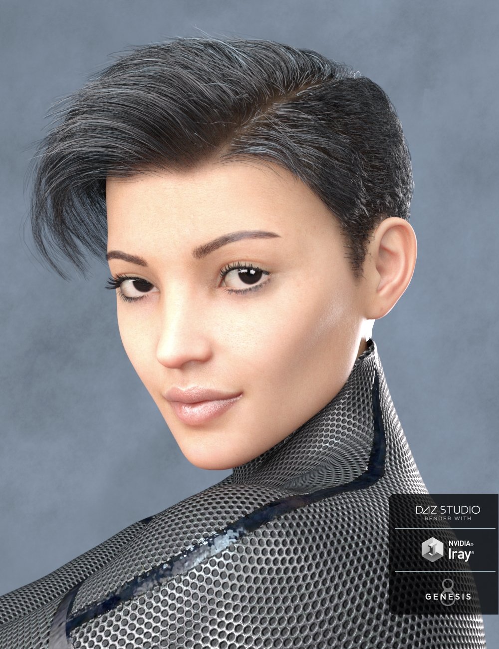 Classic Side Part Hair for Genesis 3 and 8 by: RedzStudio, 3D Models by Daz 3D