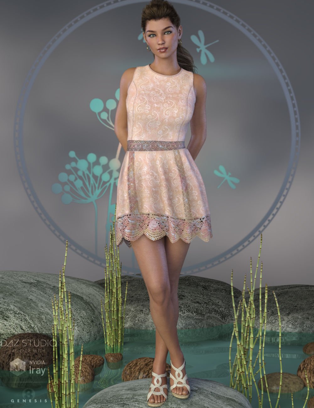 Cool Lace Outfit for Genesis 8 Female(s) Cool Lace Outfit for Genesis 8 Female(s) by: WildDesigns, 3D Models by Daz 3D