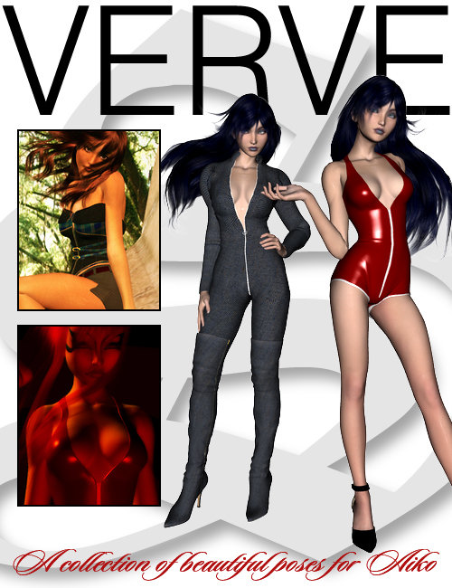 Verve Poses for Aiko by: Shimuzu, 3D Models by Daz 3D