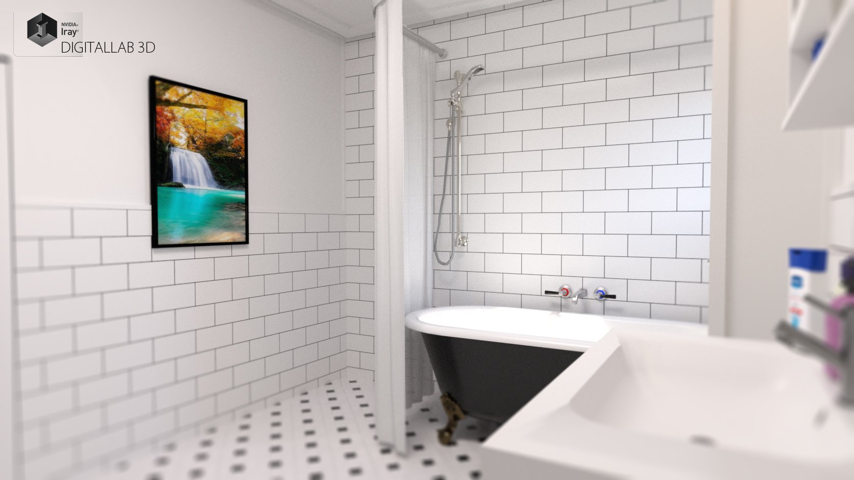 Apartment Bathroom by: Digitallab3D, 3D Models by Daz 3D