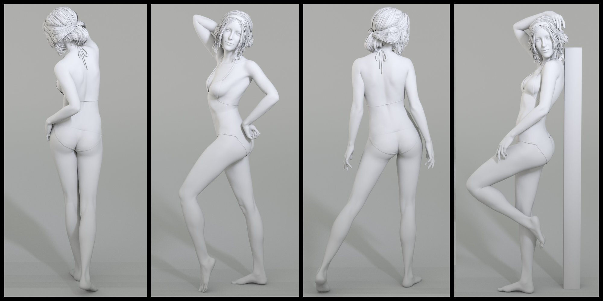 Fundamental Poses for Stephanie 8 by: lunchlady, 3D Models by Daz 3D