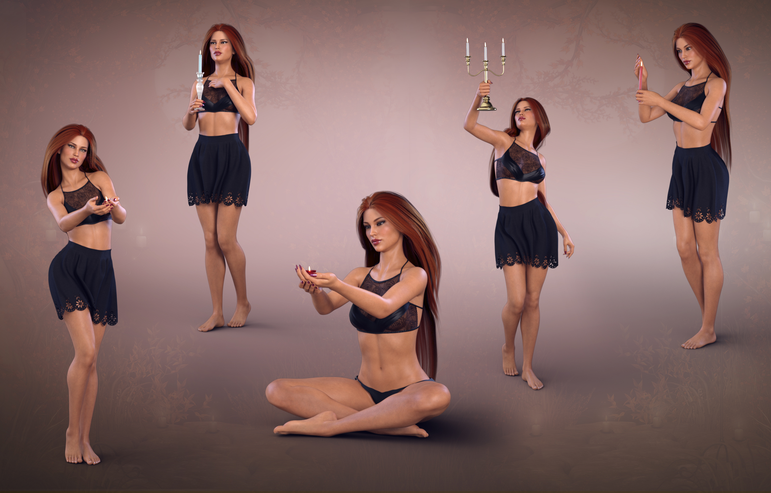 Z Light My World - Props and Poses for Genesis 8 Female by: Zeddicuss, 3D Models by Daz 3D