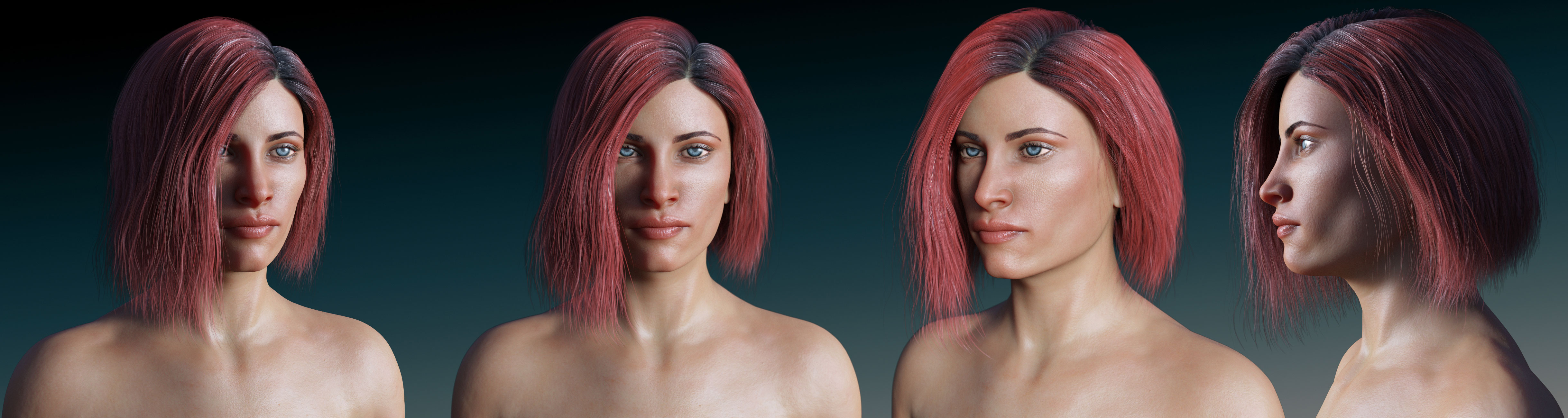 Syble Hair for Genesis 8 Female(s) by: Linday, 3D Models by Daz 3D