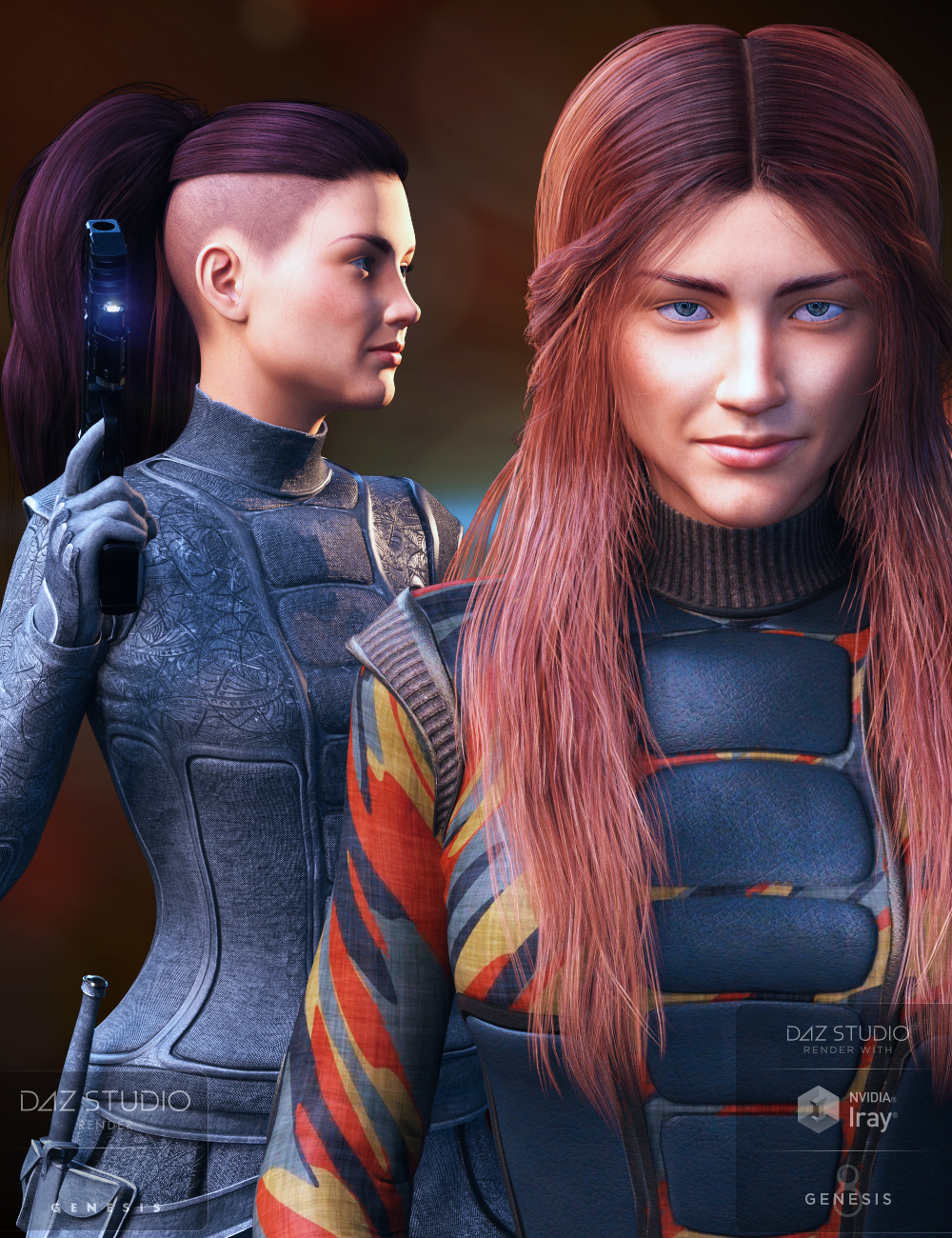 Clarke for Genesis 3 and 8 Female by: Darwins Mishap(s), 3D Models by Daz 3D