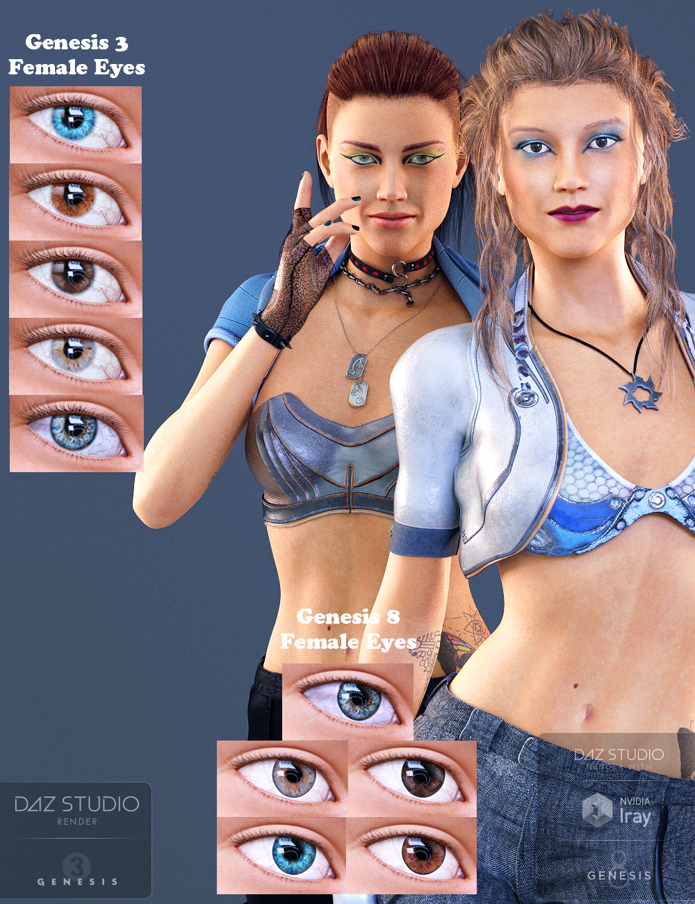 Clarke for Genesis 3 and 8 Female by: Darwins Mishap(s), 3D Models by Daz 3D