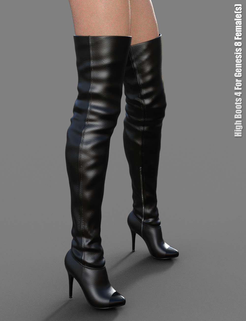 High Boots 4 for Genesis 8 Female(s) by: dx30, 3D Models by Daz 3D