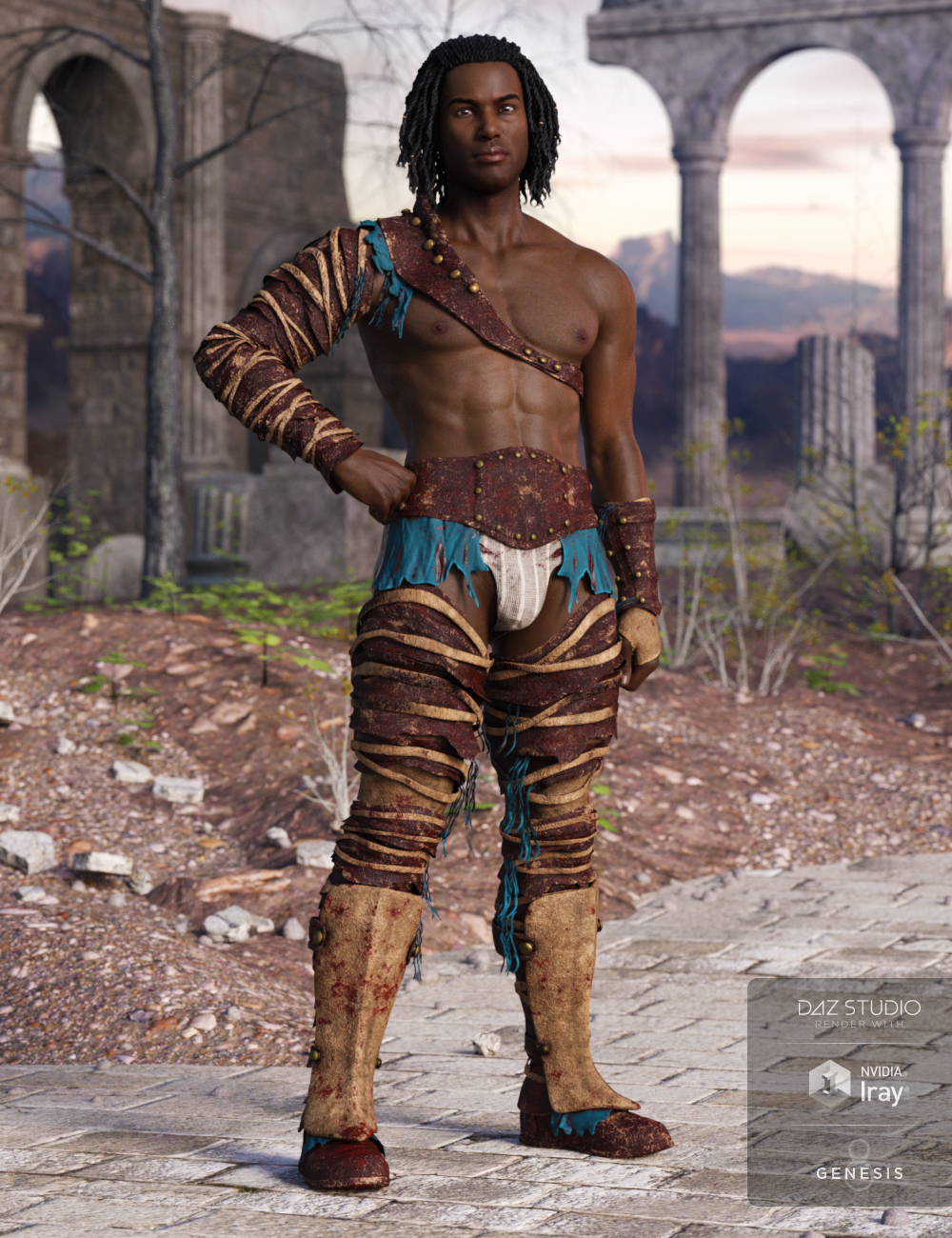 Badlands Gladiator Outfit Textures Badlands Gladiator Outfit Textures by: Mely3D, 3D Models by Daz 3D