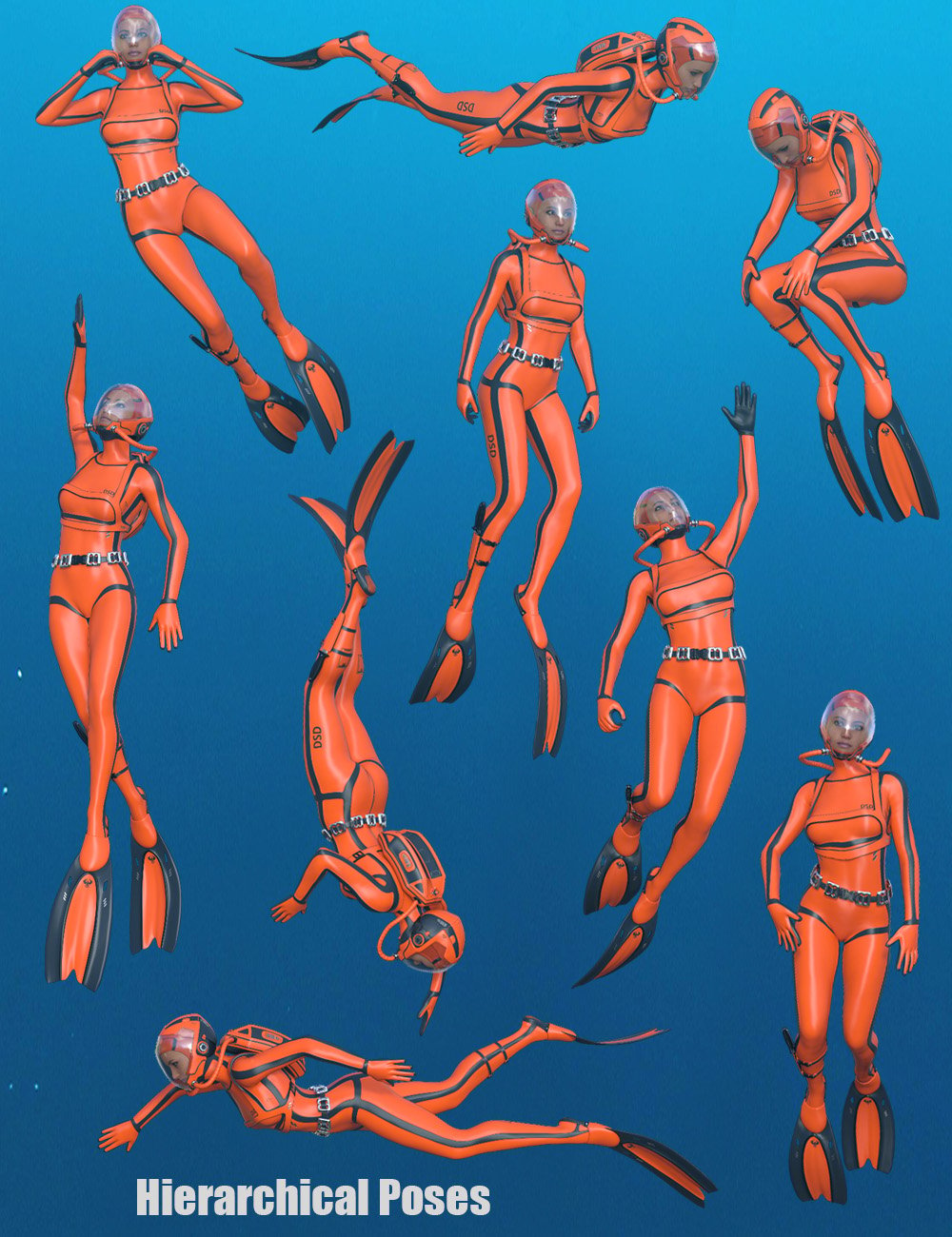 High Tech Scuba Diver for Genesis 8 Female(s) by: midnight_stories, 3D Models by Daz 3D