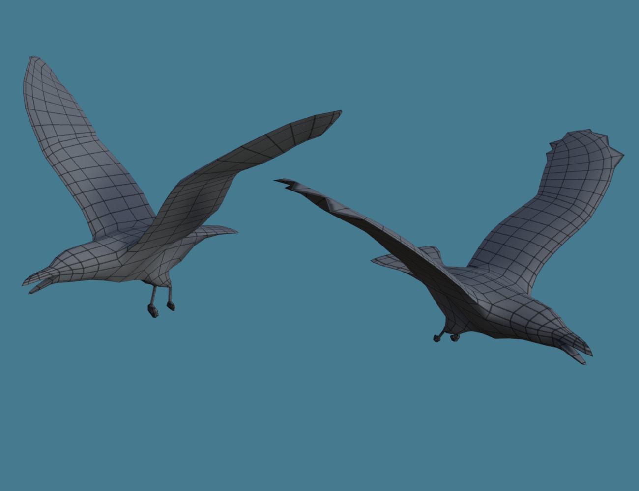 The Flock Gulls and Crows The Flock Gulls and Crows by: DzFire, 3D Models by Daz 3D