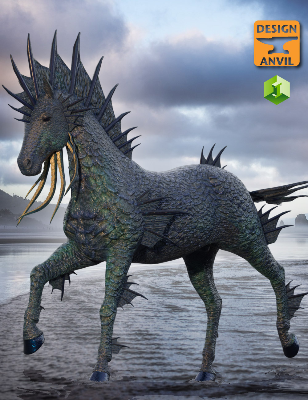 DA Water Horse for Daz Horse 2 by: Design Anvil, 3D Models by Daz 3D