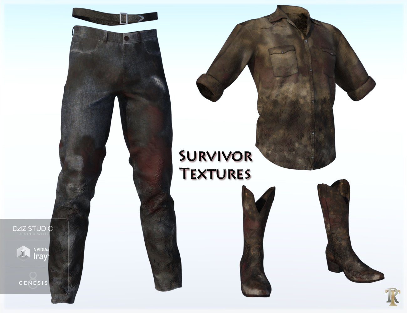 Last Survivor Outfit for Genesis 8 Male(s) by: Trendy Renders, 3D Models by Daz 3D