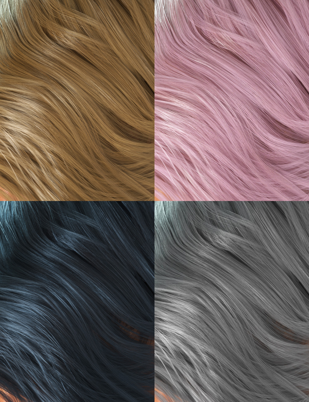 Colors for Evony Hair by: goldtassel, 3D Models by Daz 3D