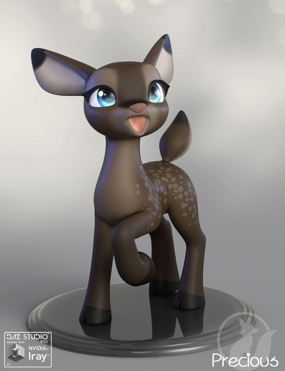 Precious Deer by: Lady Littlefox, 3D Models by Daz 3D