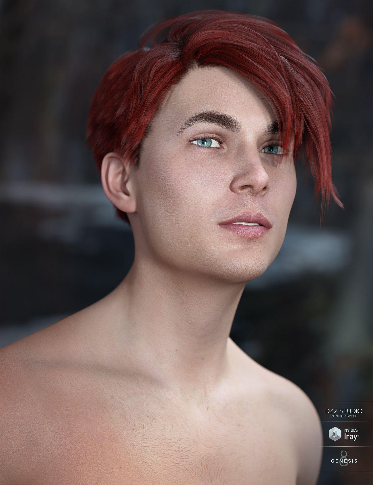Lyall Hair for Genesis 3 & 8 Male(s)