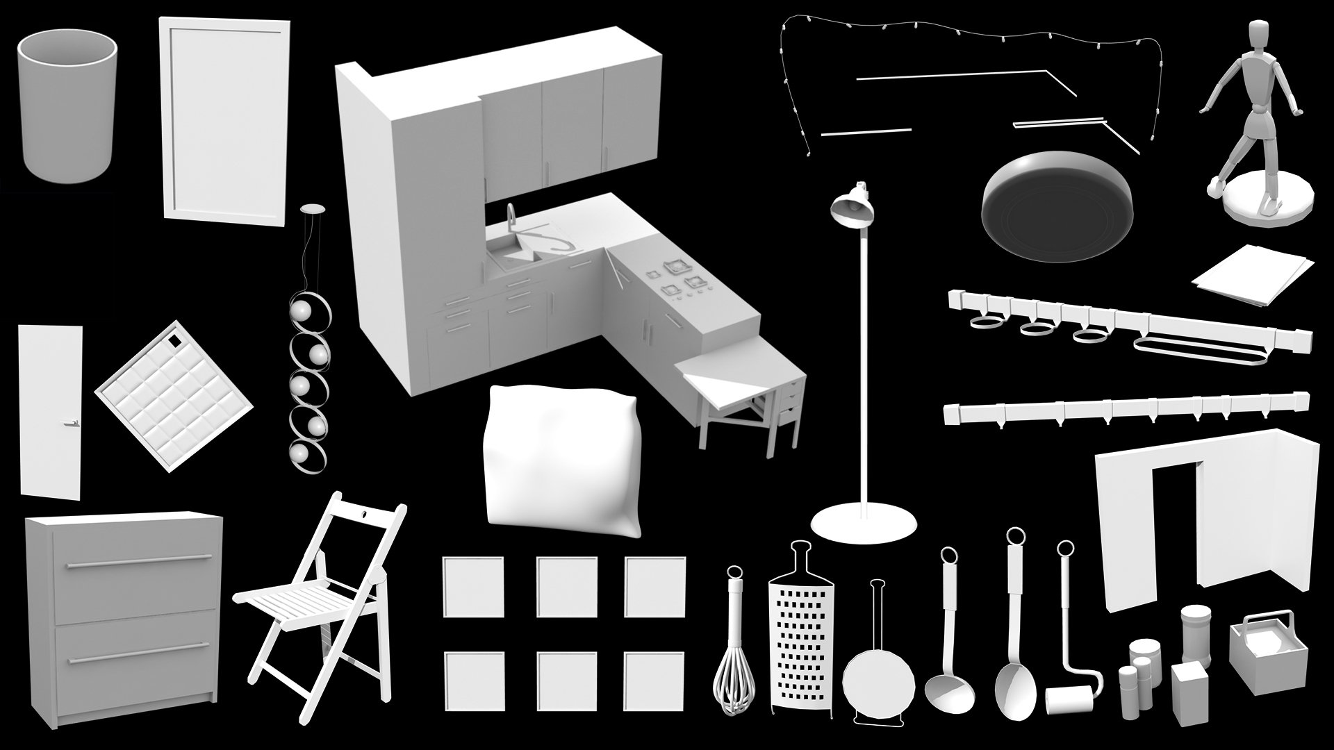 Mini Apartment Mini Apartment by: Tesla3dCorp, 3D Models by Daz 3D