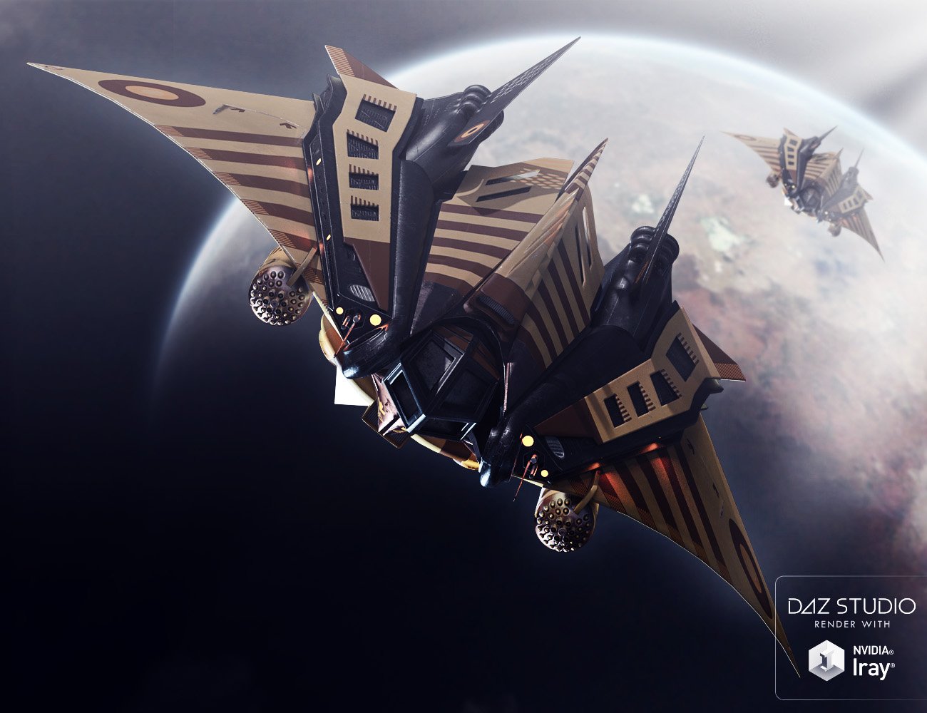 Sci Fi Space Ship Sci Fi Space Ship by: David BrinnenForbiddenWhispers, 3D Models by Daz 3D