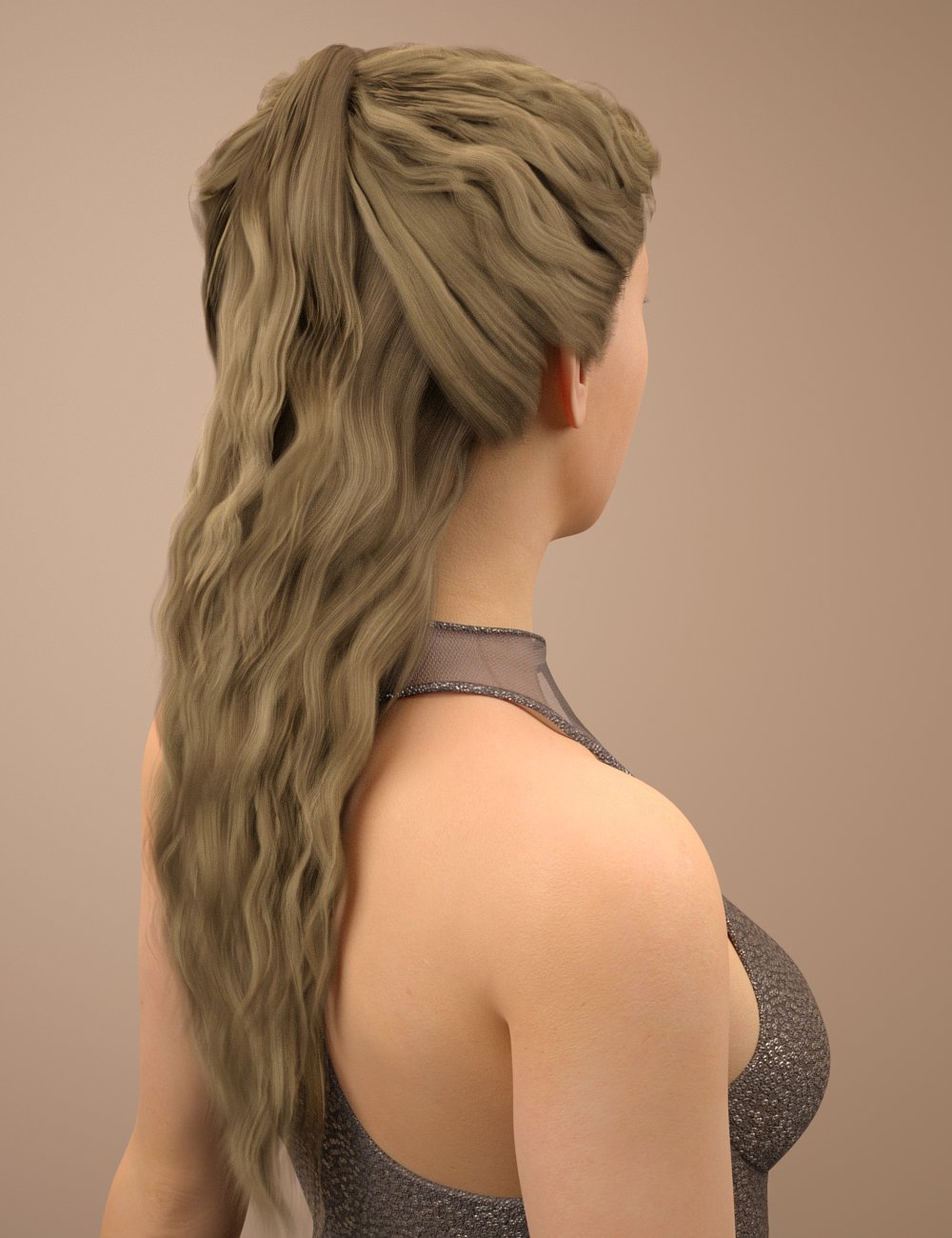 Brielle Hair for Genesis 8 Female(s) by: Toyen, 3D Models by Daz 3D