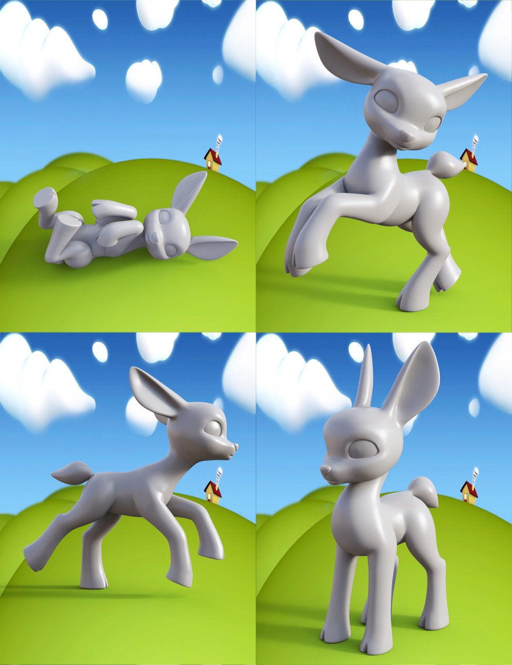 Lovely Precious Vol 01 - Deer Lovely Precious Vol 01 - Deer by: Muscleman, 3D Models by Daz 3D