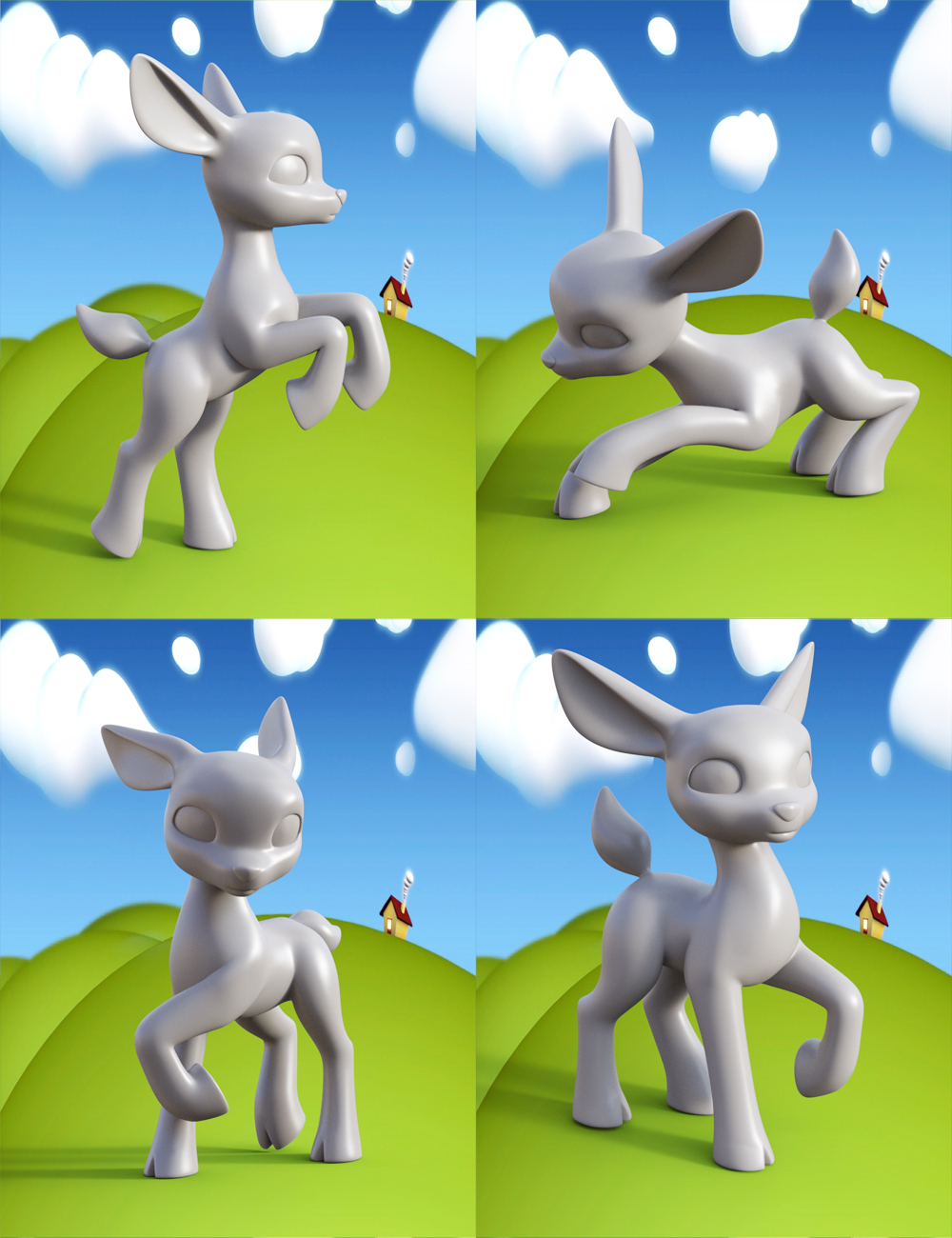 Lovely Precious Vol 01 - Deer Lovely Precious Vol 01 - Deer by: Muscleman, 3D Models by Daz 3D