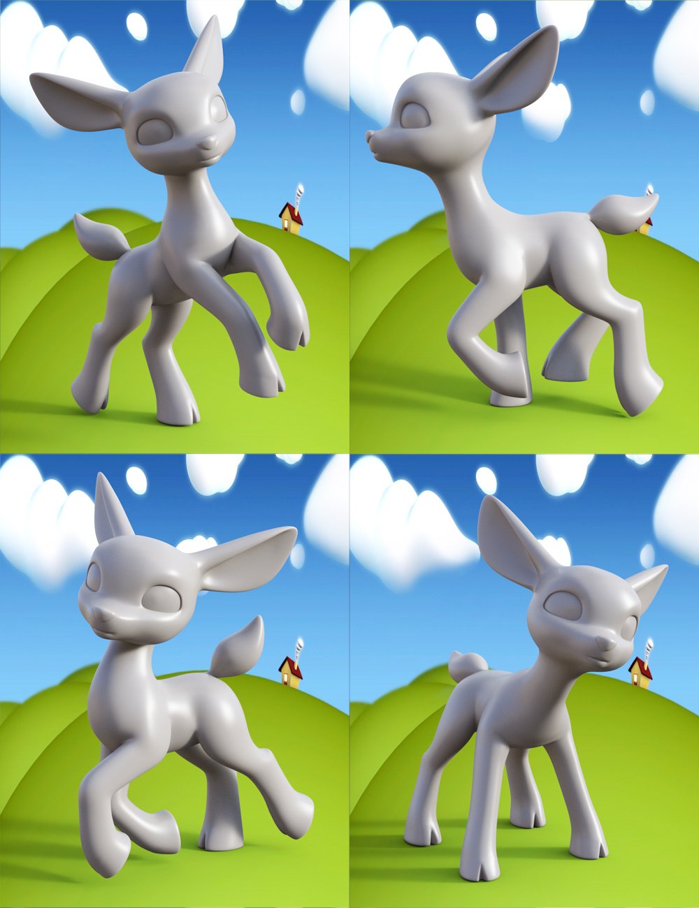 Lovely Precious Vol 01 -  Deer by: Muscleman, 3D Models by Daz 3D