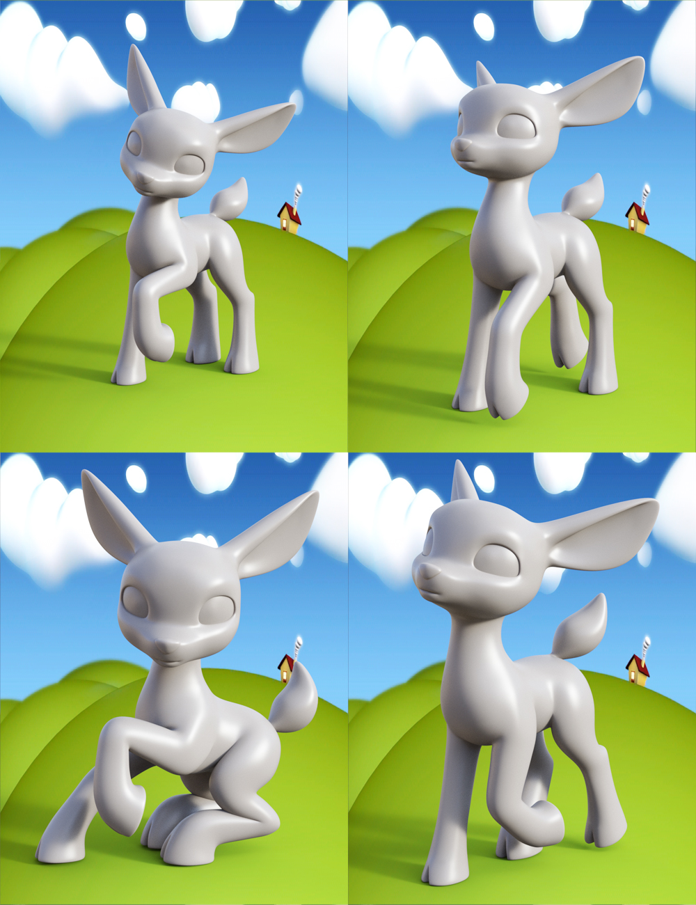 Lovely Precious Vol 01 - Deer Lovely Precious Vol 01 - Deer by: Muscleman, 3D Models by Daz 3D