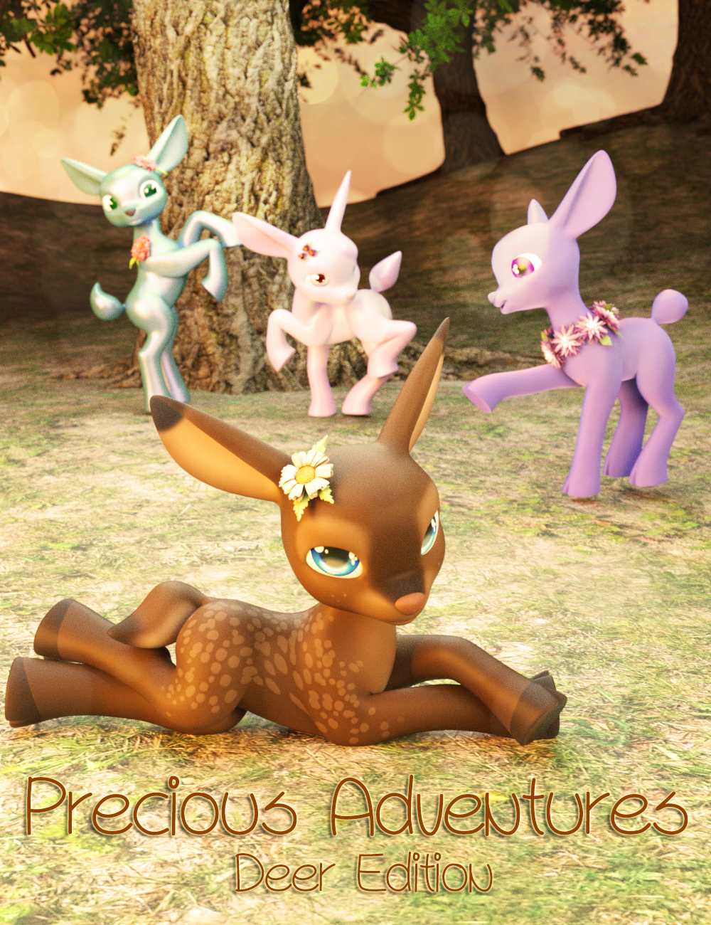 Precious Adventures Poses for Precious Deer by: FeralFey, 3D Models by Daz 3D