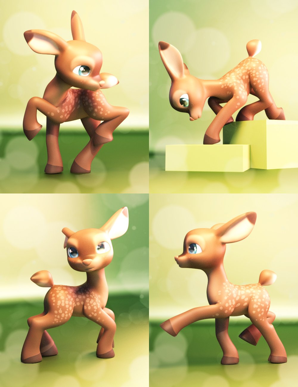 Precious Adventures Poses for Precious Deer Precious Adventures Poses for Precious Deer by: FeralFey, 3D Models by Daz 3D