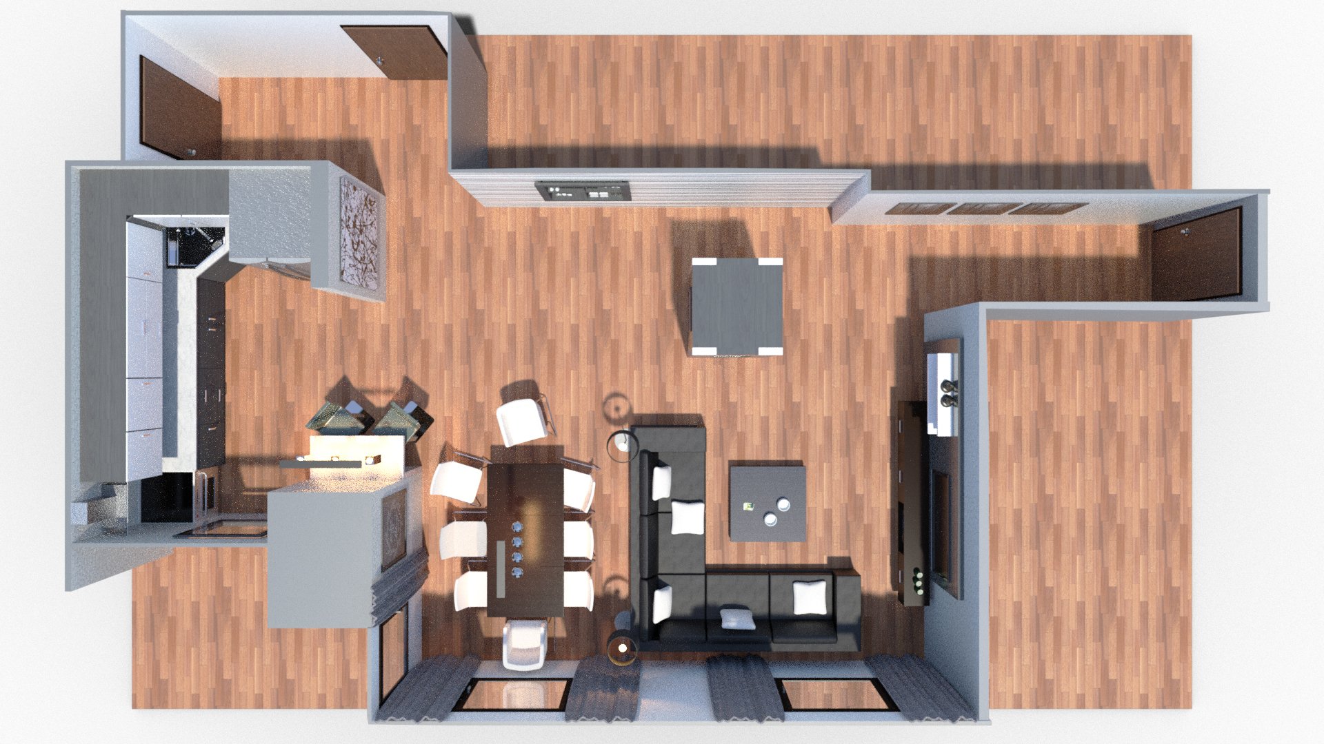 Modish Apartment by: Tesla3dCorp, 3D Models by Daz 3D