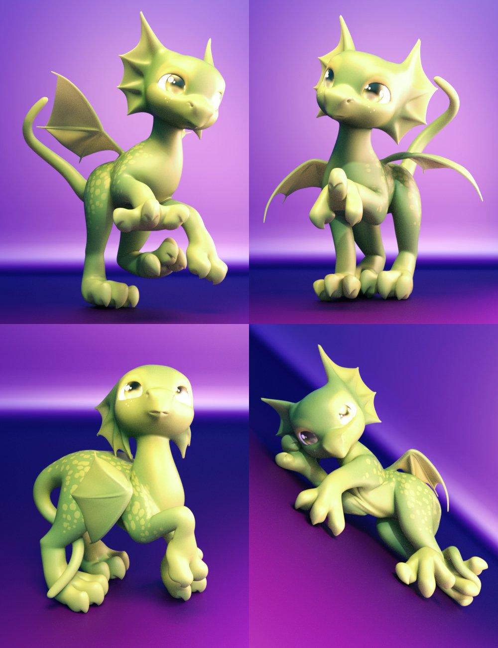 Precious Adventures Poses for Precious Dragon by: FeralFey, 3D Models by Daz 3D